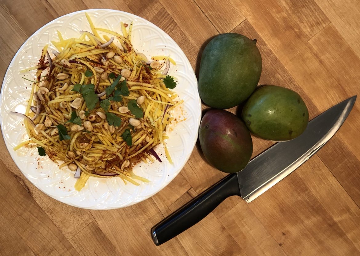Thai green mango salad refreshingly delicious