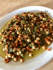 chickpea with swiss chard