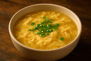egg drop soup, chinese soup, green onion, comfort food, hot soup, traditional chinese dish, broth soup, silky egg, light soup, asian cuisine, homemade soup, warm appetizer, savory soup, egg flower soup, scallion garnish